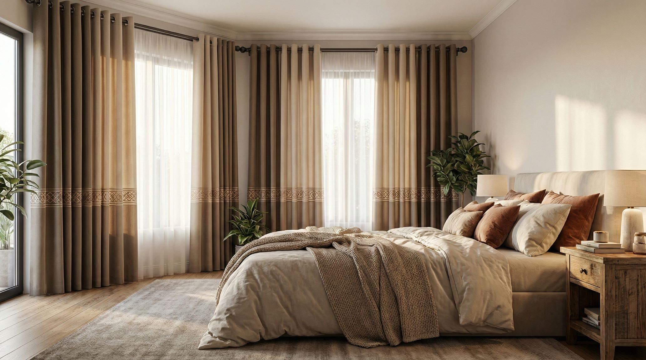 پرده پانچ اتاق خواب